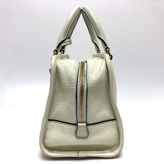 LOEWE Handbag leather white Americana 28 Women Used Authentic
