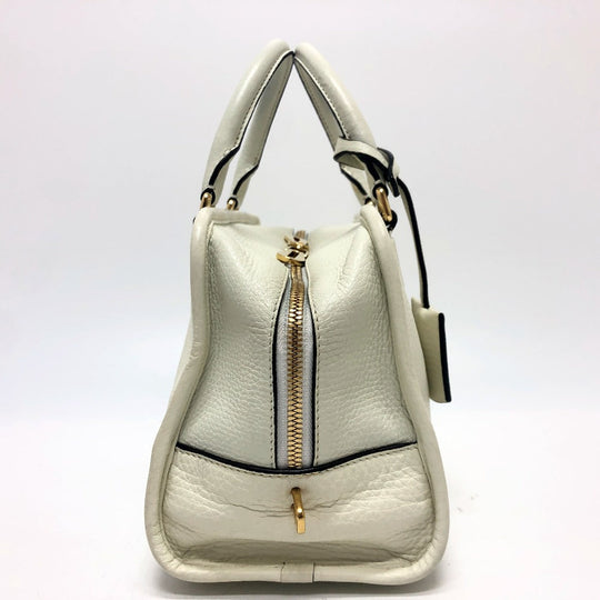 LOEWE Handbag leather white Americana 28 Women Used Authentic