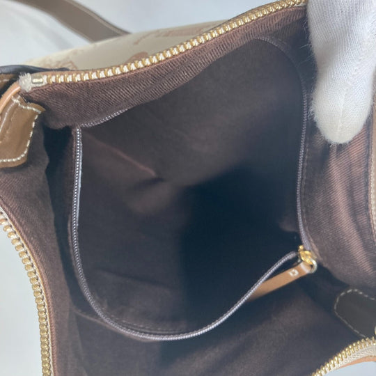 LOEWE Shoulder Bag Canvas / leather beige Bag Crossbody 160th anniversary Women Used Authentic