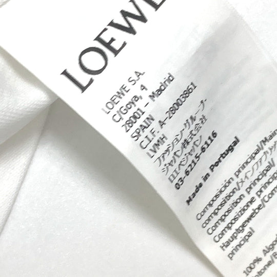 LOEWE Short sleeve T-shirt HB44Y22X11 cotton white studio ghibli collaboration Howl's Moving Castle Hinn, Markl, Scarecrow and Cub mens S Used Authentic