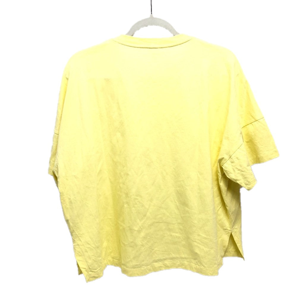 LOEWE Short sleeve T-shirt cotton yellow apparel tops short sleeves anagram Women XS Used Authentic