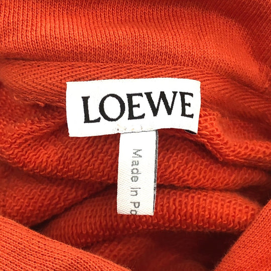 LOEWE Hoodie S359Y22X18 cotton Orange Leather logo patch Anagram Women ‚l Used Authentic