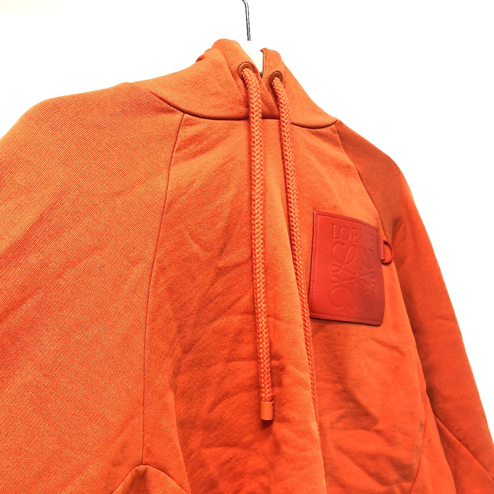 LOEWE Hoodie S359Y22X18 cotton Orange Leather logo patch Anagram Women ‚l Used Authentic