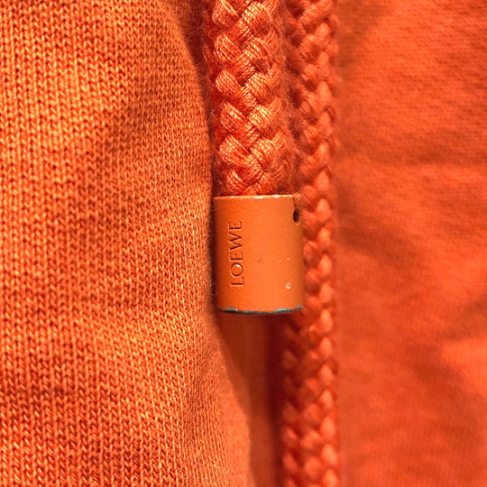 LOEWE Hoodie S359Y22X18 cotton Orange Leather logo patch Anagram Women ‚l Used Authentic