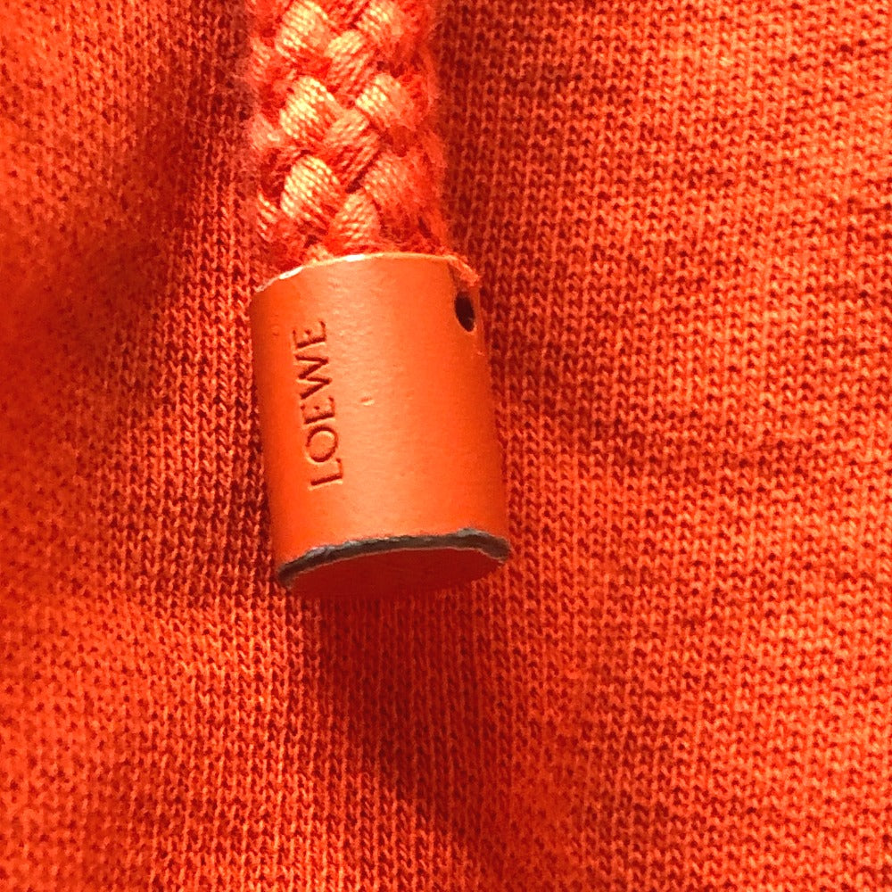 LOEWE Hoodie S359Y22X18 cotton Orange Leather logo patch Anagram Women ‚l Used Authentic