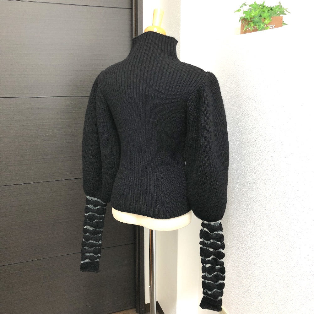 LOEWE sweater S540Y14K15 wool black Volume Sleep Women XS Used Authentic