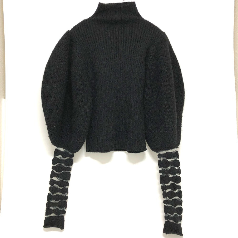 LOEWE sweater S540Y14K15 wool black Volume Sleep Women XS Used Authentic