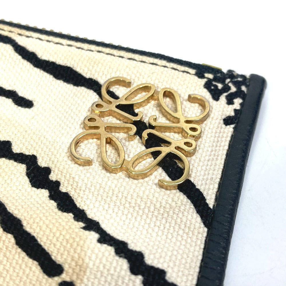 LOEWE Clutch bag Canvas, Leather black T pouch John Allen John Allen Women Used Authentic