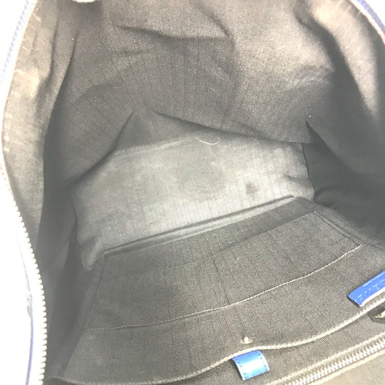 LOEWE Backpack leather blue By color Goya mens Used Authentic