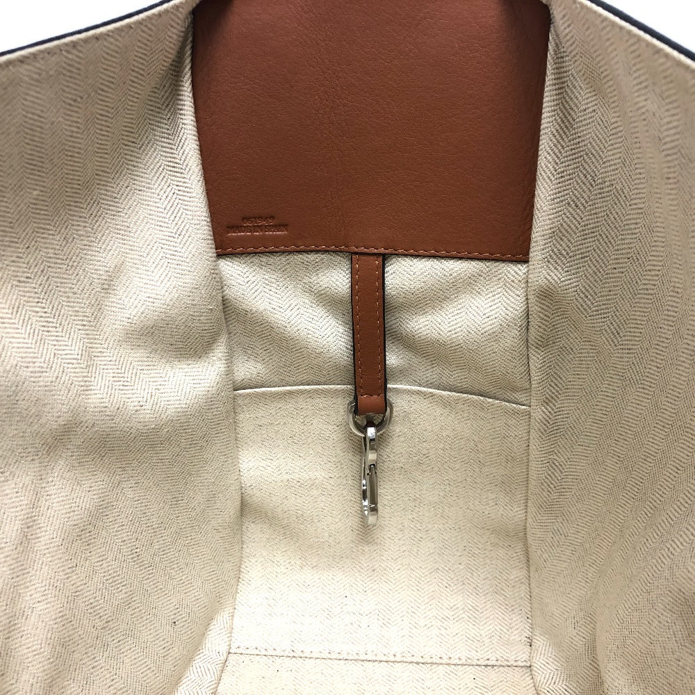 LOEWE Shoulder Bag 061949 leather beige Hammock Small Women Used Authentic