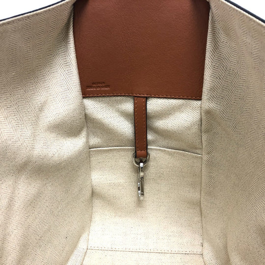 LOEWE Shoulder Bag 061949 leather beige Hammock Small Women Used Authentic