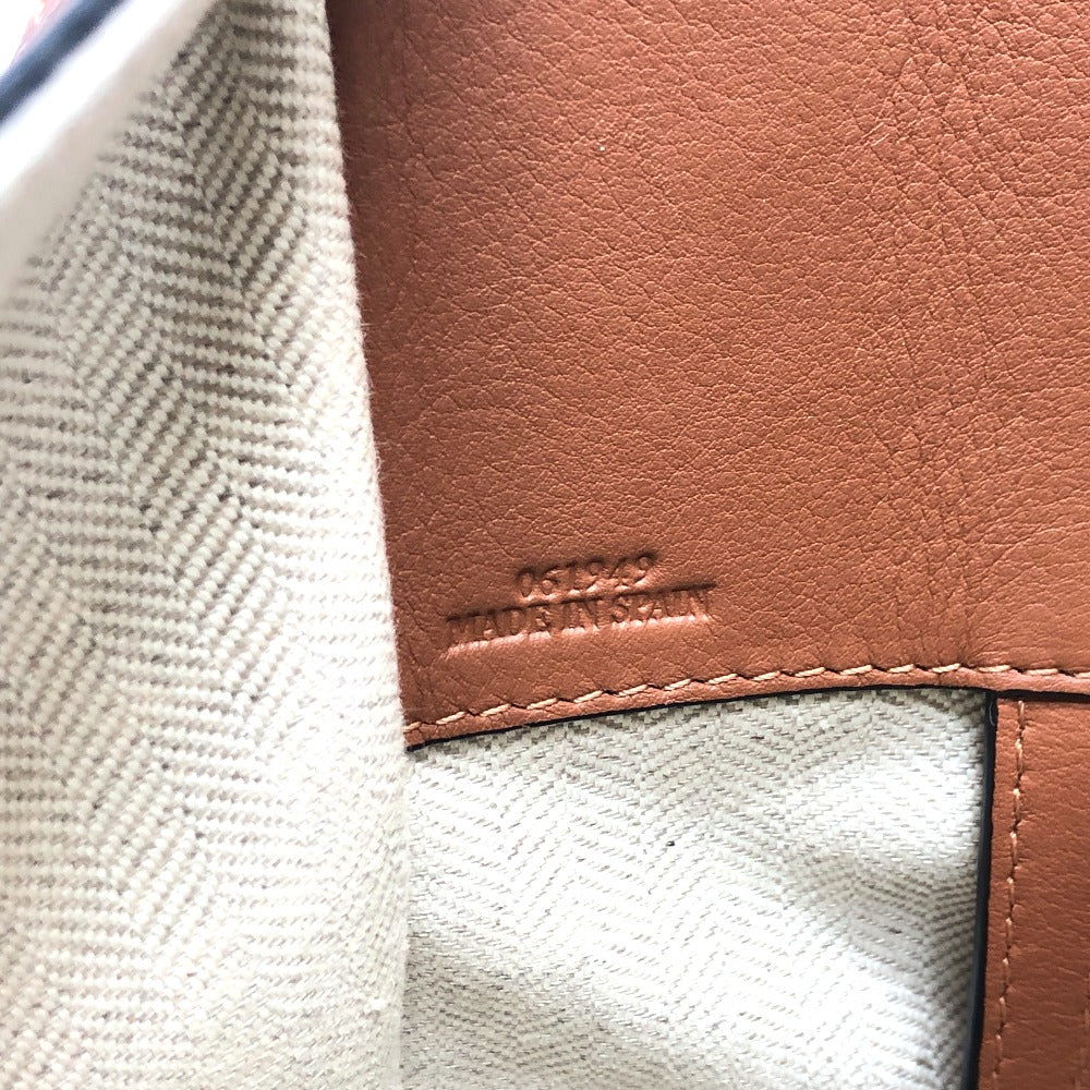 LOEWE Shoulder Bag 061949 leather beige Hammock Small Women Used Authentic