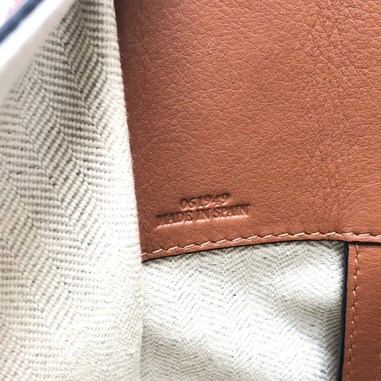 LOEWE Shoulder Bag 061949 leather beige Hammock Small Women Used Authentic