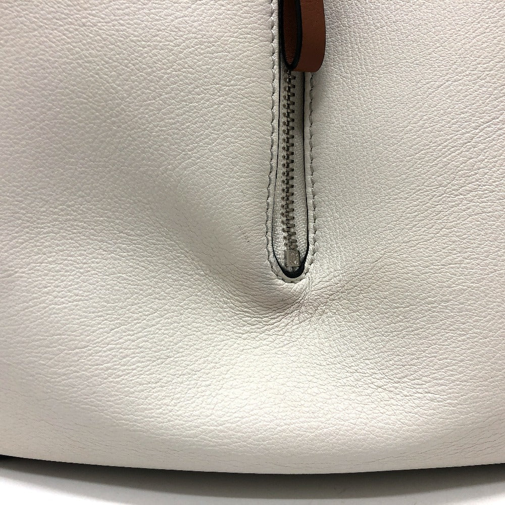LOEWE Shoulder Bag 061949 leather beige Hammock Small Women Used Authentic