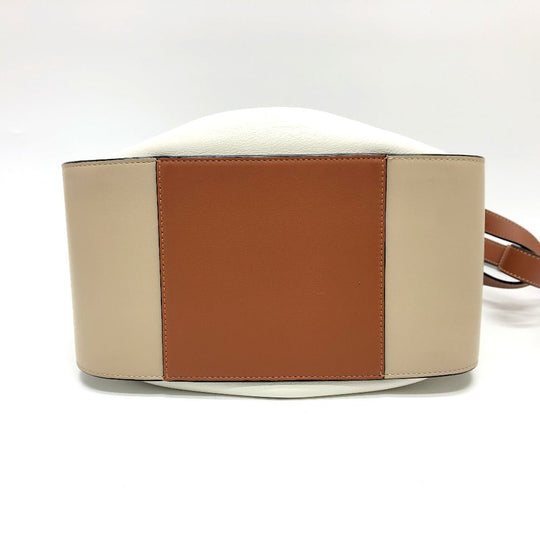 LOEWE Shoulder Bag 061949 leather beige Hammock Small Women Used Authentic