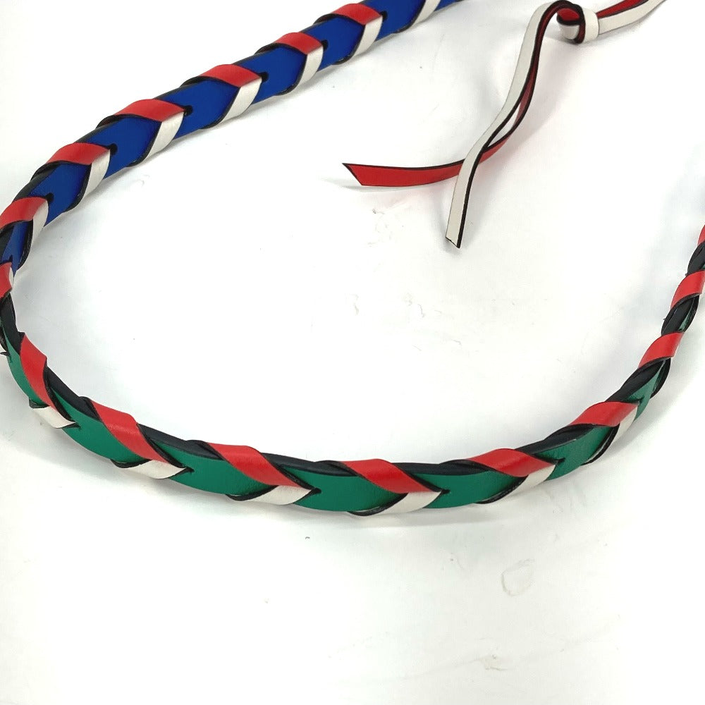 LOEWE Shoulder strap leather multicolor Braid