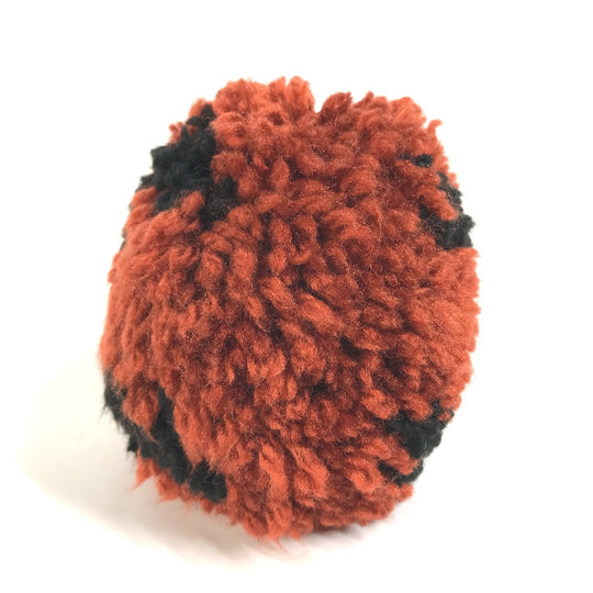 LOEWE key ring knit Orange Pom pom charm Women Used Authentic