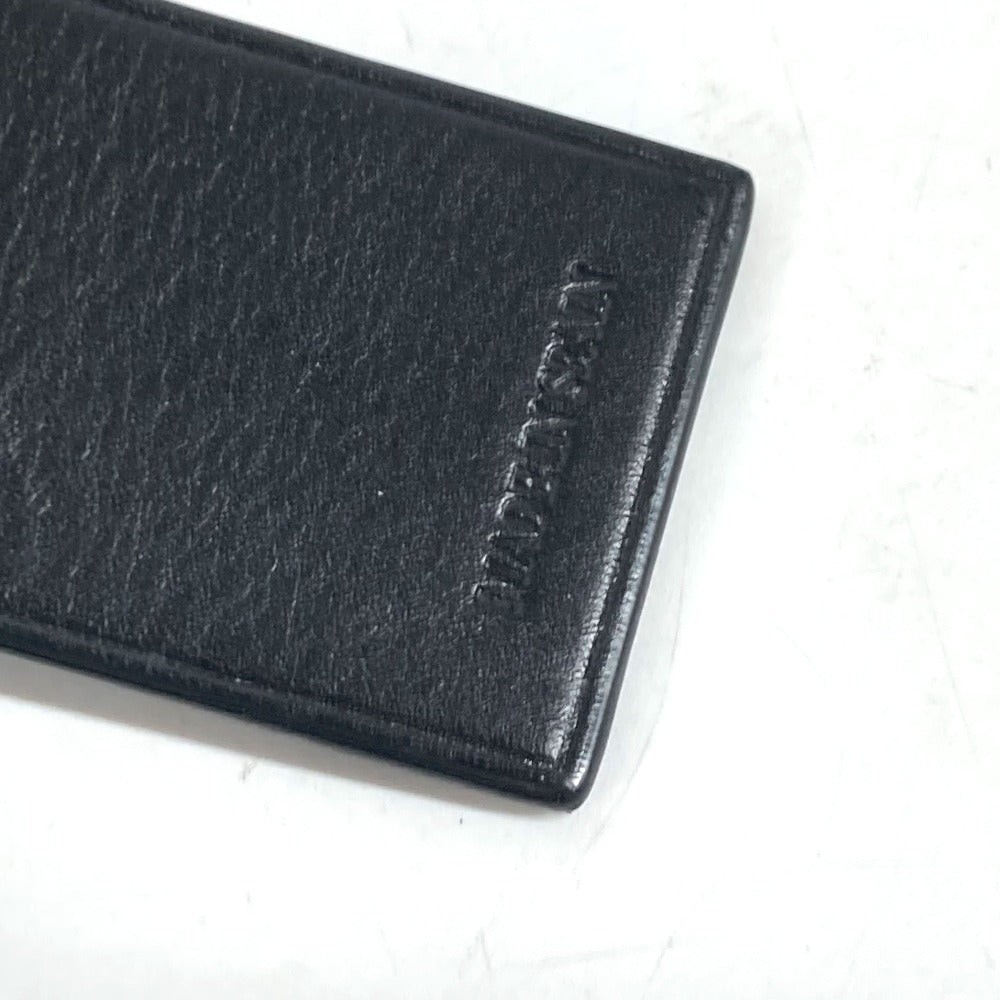 LOEWE key ring leather black logo unisex(Unisex) Used Authentic