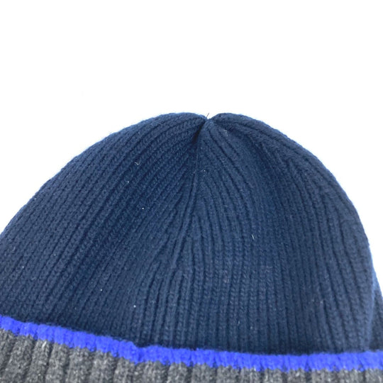 LOEWE Knit hat wool Navy beanie hat knit hat knit cap anagram Women Used Authentic