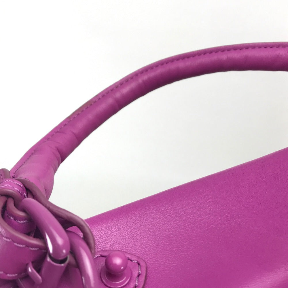 THOMAS WYLDE Handbag leather Pink purple type Men's Women Handbag unisex(Unisex) Used Authentic