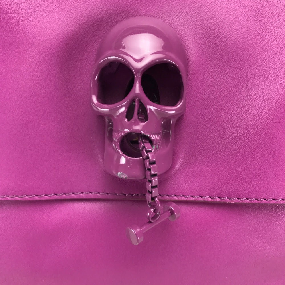 THOMAS WYLDE Handbag leather Pink purple type Men's Women Handbag unisex(Unisex) Used Authentic