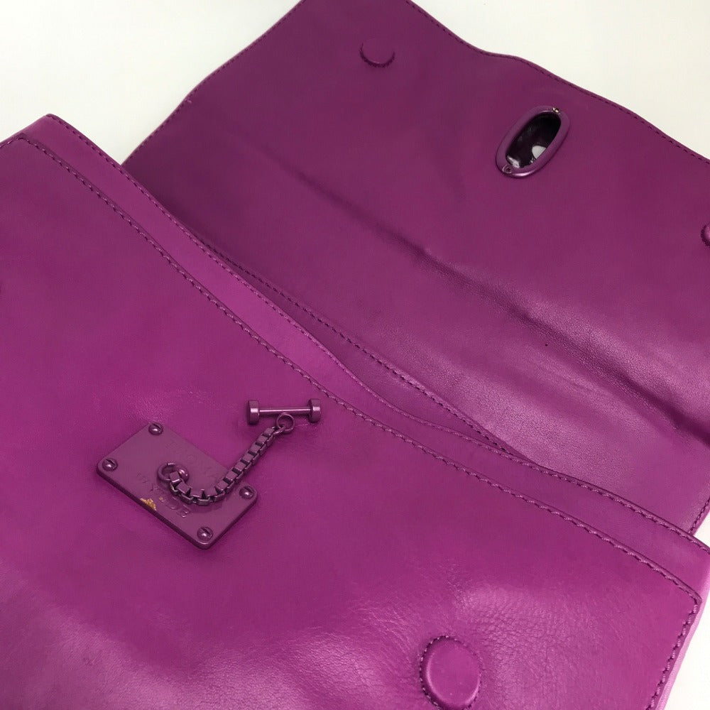 THOMAS WYLDE Handbag leather Pink purple type Men's Women Handbag unisex(Unisex) Used Authentic
