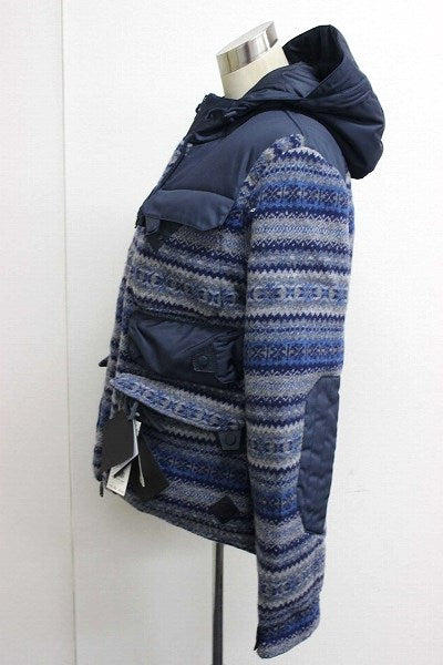 MONCLER Down jacket Wool, Polyester Navy down coat TENZAM mens 1 Used Authentic
