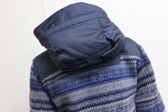 MONCLER Down jacket Wool, Polyester Navy down coat TENZAM mens 1 Used Authentic