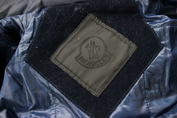 MONCLER Down jacket Wool, Polyester Navy down coat TENZAM mens 1 Used Authentic