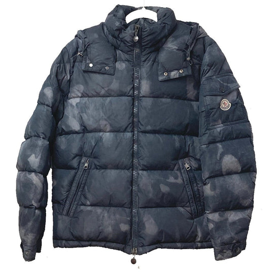 MONCLER Down jacket 53214 down Gray type camouflage MAYA mens 1 Used Authentic