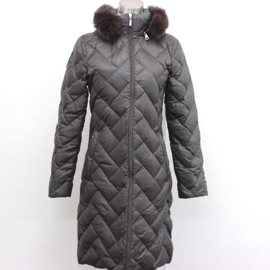 MONCLER Down jacket Nylon Dark brown Far food MELANIE Melanie Women Size: 00 Used Authentic