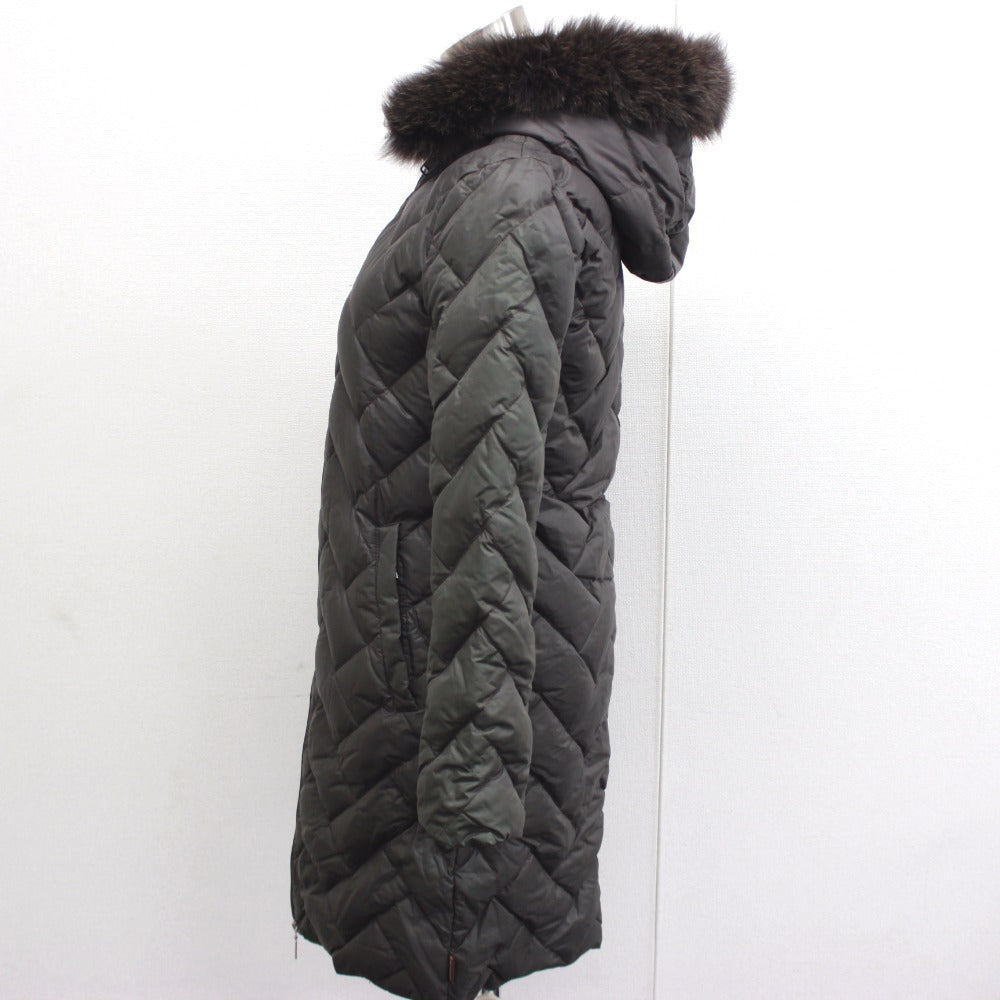 MONCLER Down jacket Nylon Dark brown Far food MELANIE Melanie Women Size: 00 Used Authentic