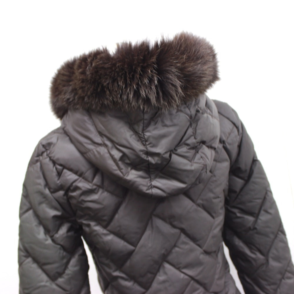 MONCLER Down jacket Nylon Dark brown Far food MELANIE Melanie Women Size: 00 Used Authentic