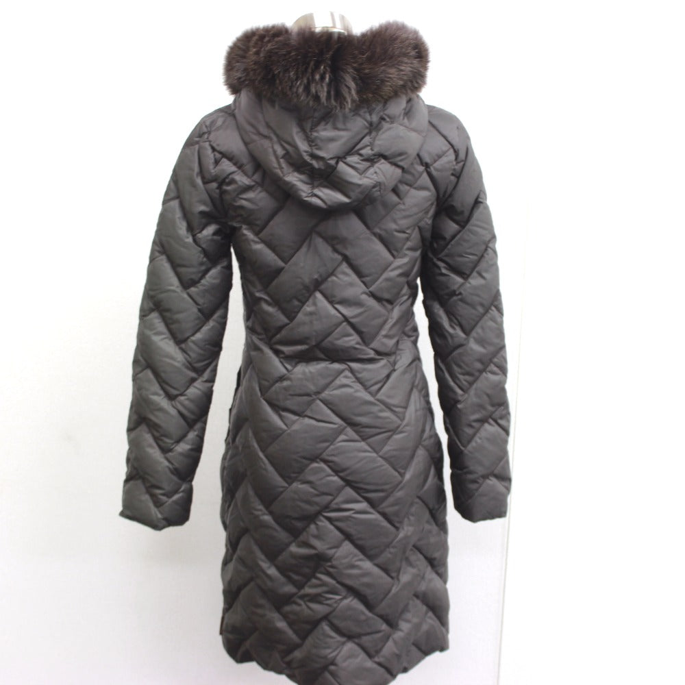 MONCLER Down jacket Nylon Dark brown Far food MELANIE Melanie Women Size: 00 Used Authentic