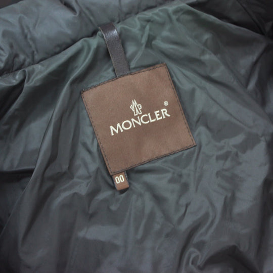 MONCLER Down jacket Nylon Dark brown Far food MELANIE Melanie Women Size: 00 Used Authentic
