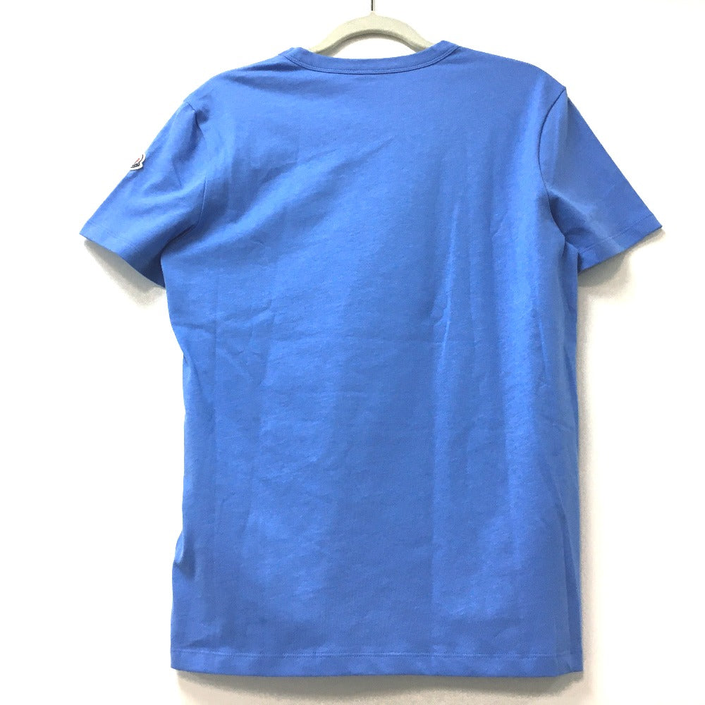 MONCLER Short sleeve T-shirt 0918C710108390T cotton Light blue Japan stock color Maglia Women M Used Authentic