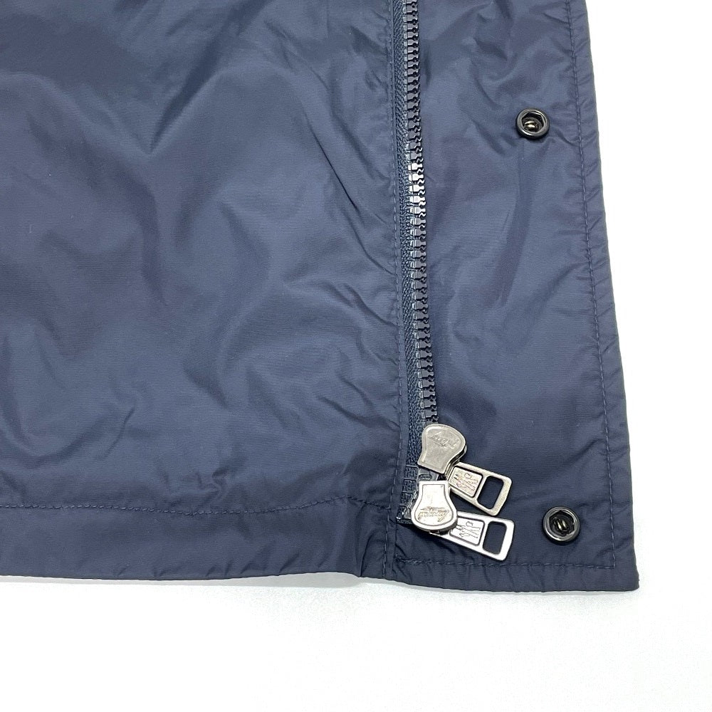 MONCLER Nylon jacket 4114505 Nylon Navy Logo patch LEVENS Levans mens 1 Used Authentic