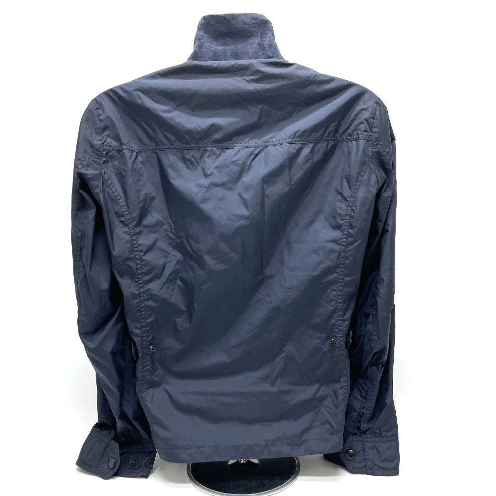 MONCLER Nylon jacket 4114505 Nylon Navy Logo patch LEVENS Levans mens 1 Used Authentic