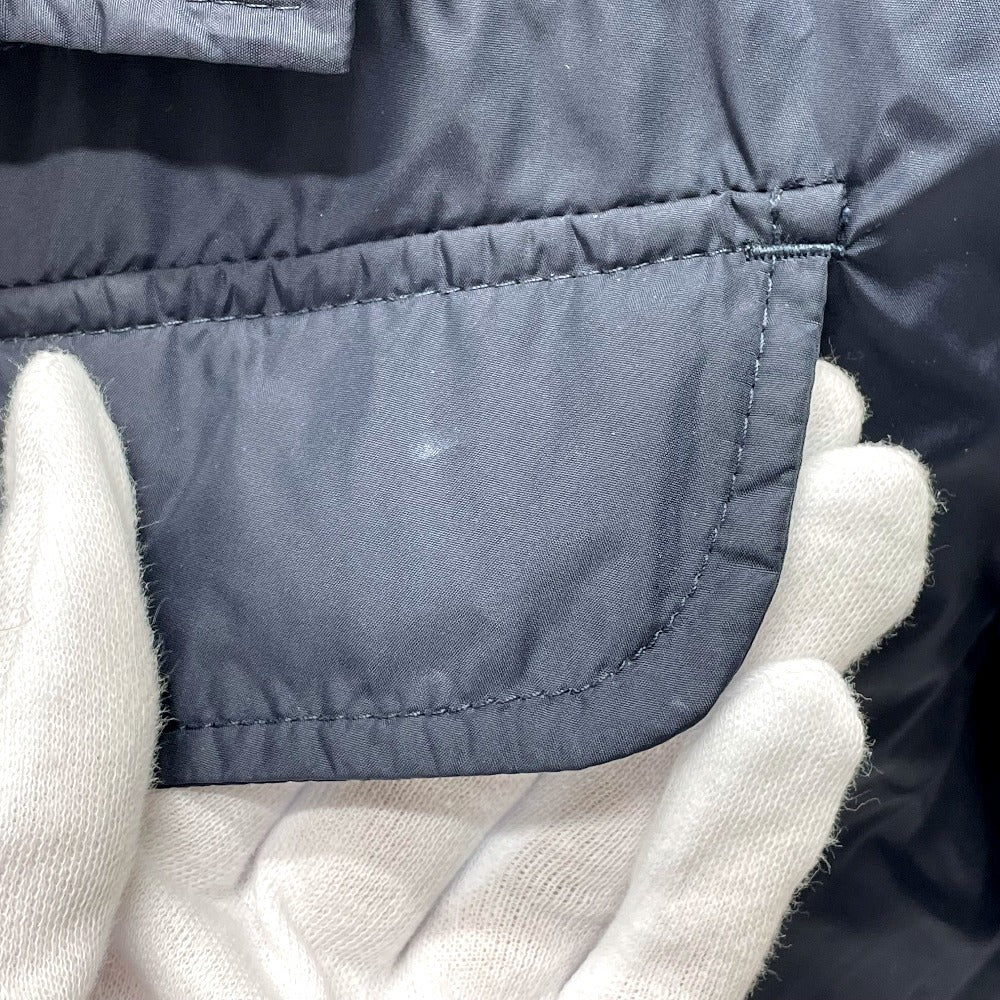 MONCLER Nylon jacket 4114505 Nylon Navy Logo patch LEVENS Levans mens 1 Used Authentic