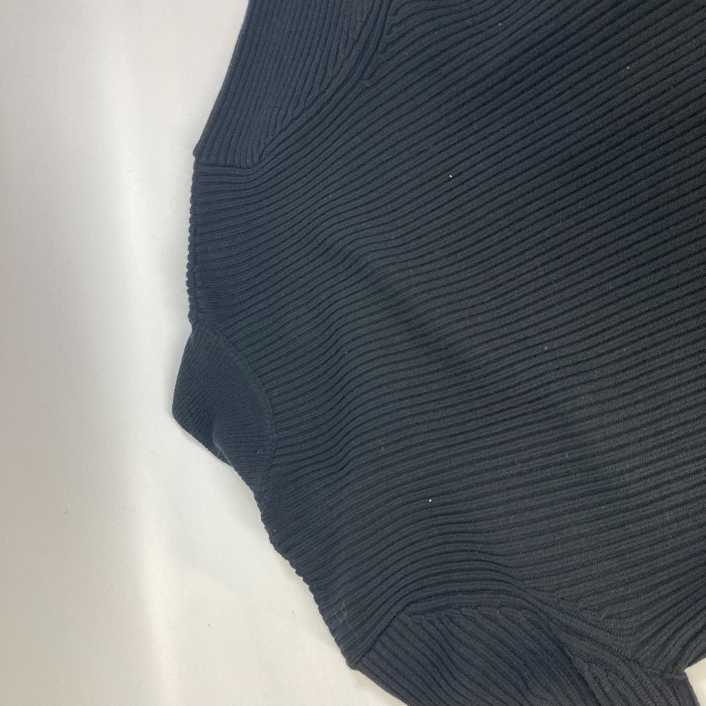 MONCLER Jacket Wool, Leather black long sleeve apparel tops outerwear mid weight mens ‚r Used Authentic