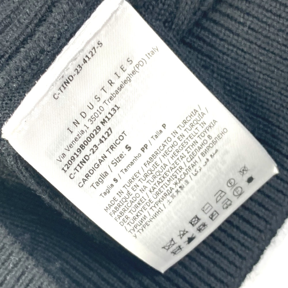 MONCLER Jacket Wool, Leather black long sleeve apparel tops outerwear mid weight mens ‚r Used Authentic