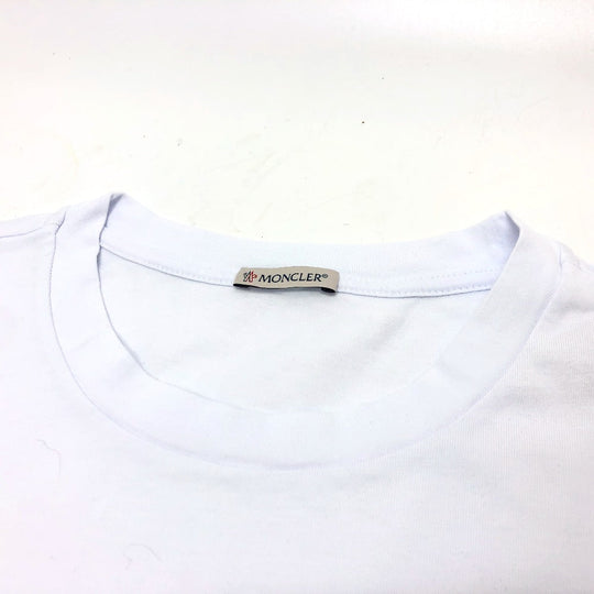 MONCLER Short sleeve T-shirt J2 8C00024 cotton white logo XXXL