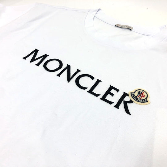 MONCLER Short sleeve T-shirt J2 8C00024 cotton white logo XXXL