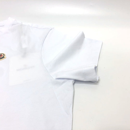 MONCLER Short sleeve T-shirt J2 8C00024 cotton white logo XXXL