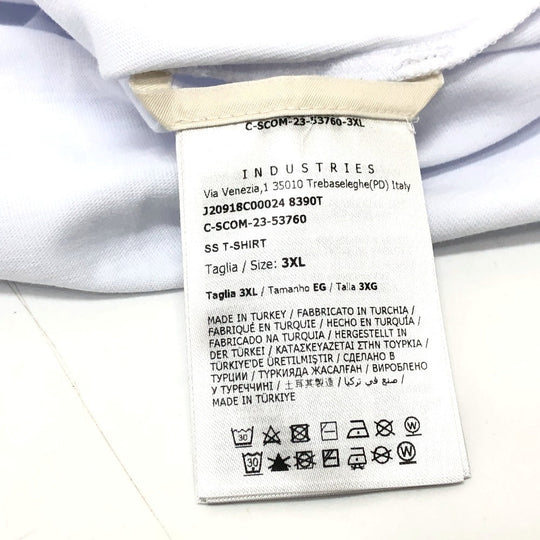 MONCLER Short sleeve T-shirt J2 8C00024 cotton white logo XXXL