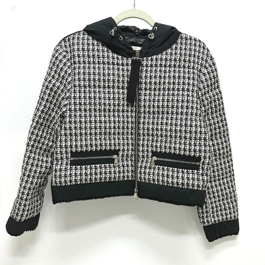 MONCLER Down jacket Tweed, Nylon white Down outer REMONAY zero