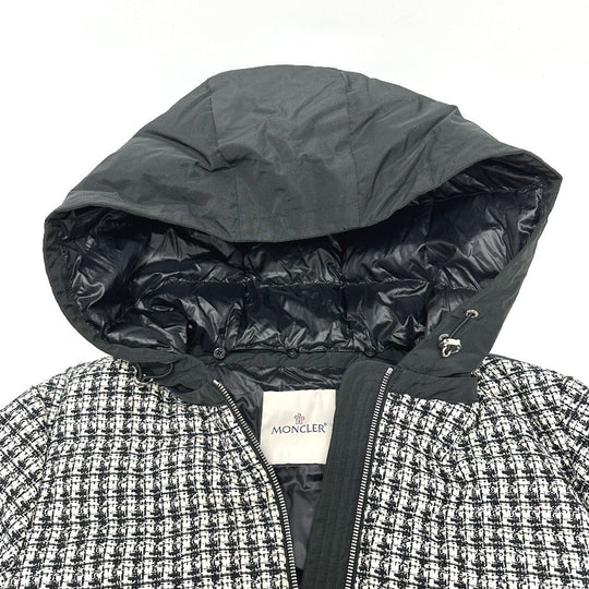 MONCLER Down jacket Tweed, Nylon white Down outer REMONAY zero