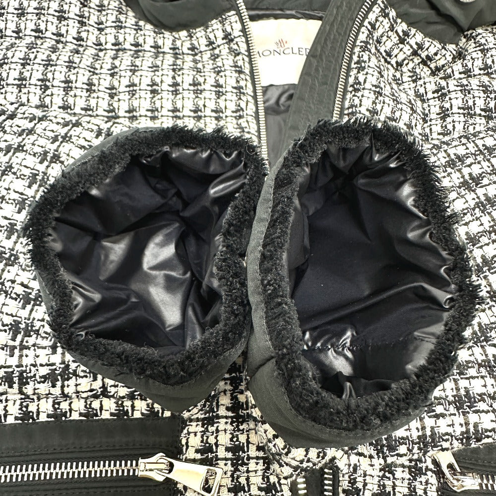 MONCLER Down jacket Tweed, Nylon white Down outer REMONAY zero