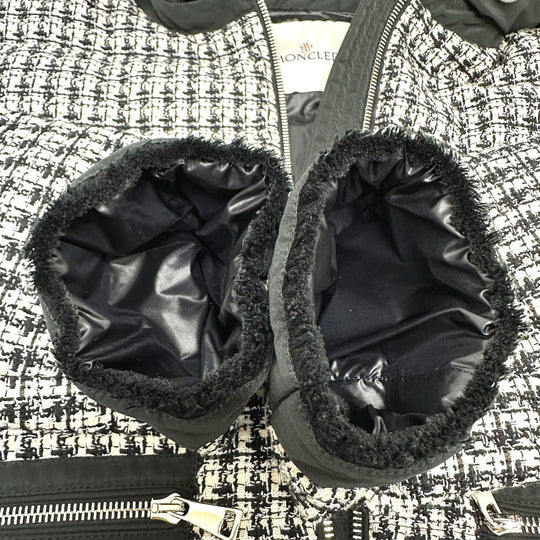 MONCLER Down jacket Tweed, Nylon white Down outer REMONAY zero