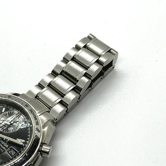 OMEGA Watches Mechanical Automatic 3513.5 Stainless Steel Silver Speedmaster black dial mens Used Authentic